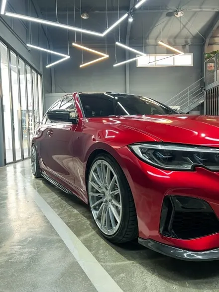 가장 완벽한 3시리즈 M340i 전체랩핑 이노즈텍 뱀파이어레드