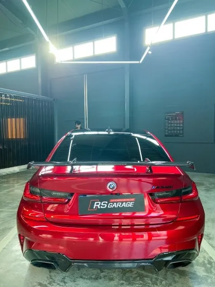 가장 완벽한 3시리즈 M340i 전체랩핑 이노즈텍 뱀파이어레드