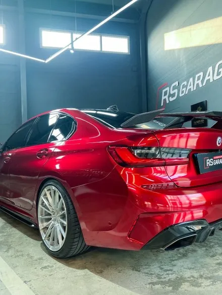 가장 완벽한 3시리즈 M340i 전체랩핑 이노즈텍 뱀파이어레드