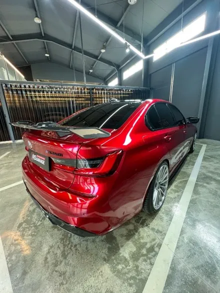 가장 완벽한 3시리즈 M340i 전체랩핑 이노즈텍 뱀파이어레드