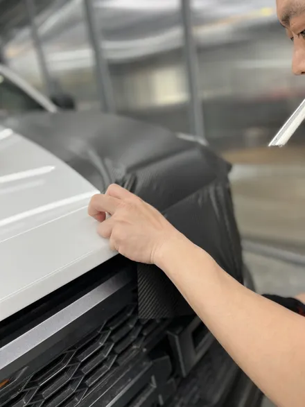 알에스게러지 - 포드 F150 부분랩핑 STEK 카본ppf 보닛 카본데칼 에이버리 슈프림 카본필름