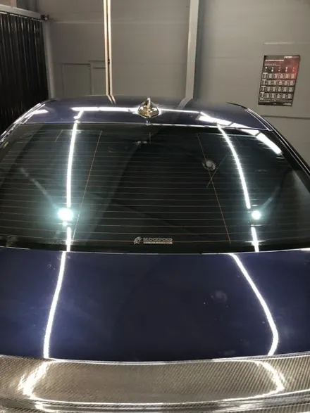 BMW 320D 블락포디 비바 스카이블루 썬팅