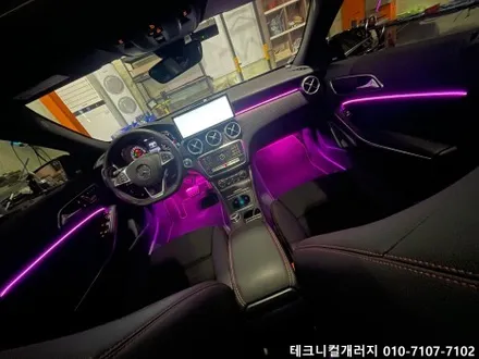 벤츠 A클래스 W176 실내 엠비언트 무드등 초깔끔 매립 시공!! (일산 고양 파주) / 김포,일산,고양