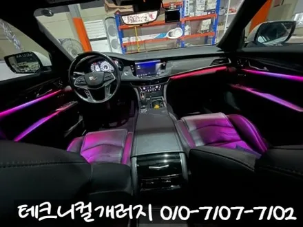 파주 캐딜락 CT6 \'국내개발\' 비노출 엠비언트로 순정처럼 시공했어요. / 김포 감정동