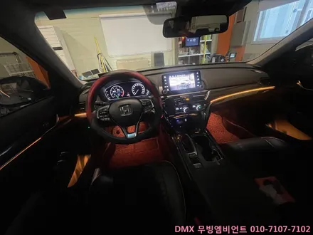 일산 혼다 어코드 DMX 비노출 엠비언트 무드등 + 도어포켓 + 풋무드등 + 도어스커프 시공했어요. (탄현,대화,주엽,운정,교하 동호회협력업체) / 김포,일산,고양