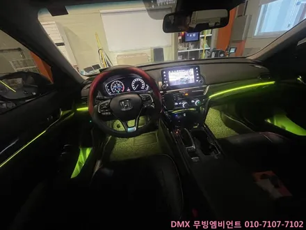 일산 혼다 어코드 DMX 비노출 엠비언트 무드등 + 도어포켓 + 풋무드등 + 도어스커프 시공했어요. (탄현,대화,주엽,운정,교하 동호회협력업체) / 김포,일산,고양