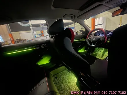 일산 혼다 어코드 DMX 비노출 엠비언트 무드등 + 도어포켓 + 풋무드등 + 도어스커프 시공했어요. (탄현,대화,주엽,운정,교하 동호회협력업체) / 김포,일산,고양