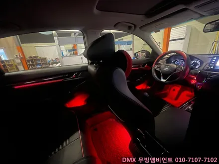 일산 혼다 어코드 DMX 비노출 엠비언트 무드등 + 도어포켓 + 풋무드등 + 도어스커프 시공했어요. (탄현,대화,주엽,운정,교하 동호회협력업체) / 김포,일산,고양