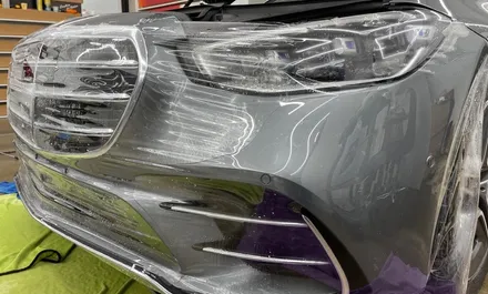 벤츠 S400d 범퍼 긁힘 PPF 재시공 마포구 PPF 전문점 / 서울 마포구 서교동