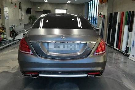 평택 벤츠 협력점 / 벤츠 S350d 랩핑제거 후 사틴다크그레이 전체랩핑 및 AMG바디킷교체 진행!! / 평택시 칠괴동