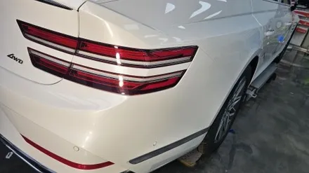 평택 제네시스 G80 유우니 화이트 차량에 반사썬팅 브이쿨 VR 썬팅 시공 했습니다. / 평택 삼남로