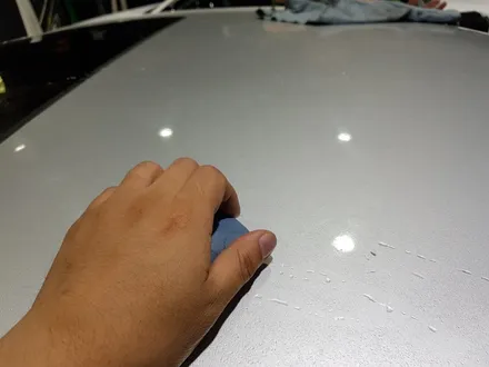 오산랩핑 평택랩핑 / 그랜져HG 3M1080 사틴다크그레이 시공 및 뿌리는랩핑(?)제거 / 평택시 칠괴동
