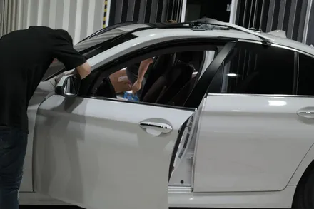 천안랩핑 평택랩핑 / BMW 520D 크롬가리기(크롬죽이기) 시공 / 평택시 칠괴동
