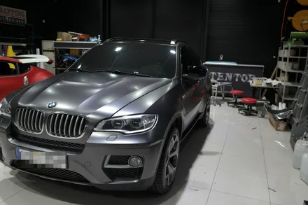 평택자동차랩핑 / BMW X6 3M사틴다크그레이 전체랩핑 시공 / 평택시 칠괴동