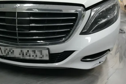 평택 벤츠 협력점 / 벤츠 S350d 랩핑제거 후 사틴다크그레이 전체랩핑 및 AMG바디킷교체 진행!! / 평택시 칠괴동