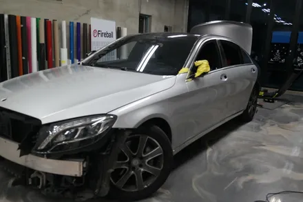 평택 벤츠 협력점 / 벤츠 S350d 랩핑제거 후 사틴다크그레이 전체랩핑 및 AMG바디킷교체 진행!! / 평택시 칠괴동