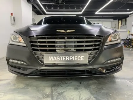 [MASTERPIECE] 제네시스 G80 에이버리 사틴 (반무광) 블랙 전체 랩핑 시공 (고양시 덕양구 삼송 원흥 일산) / 고양,일산,김포,파주