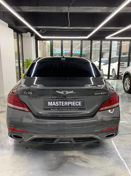 [MASTERPIECE] 제네시스 G70 페인트가루제거 + 광택 + 블락포디 스카이블루 썬팅 + 클리프디자인 부분 PPF 시공 (고양시 덕양구 삼송 원흥 일산 ) / 고양,일산,김포,파주