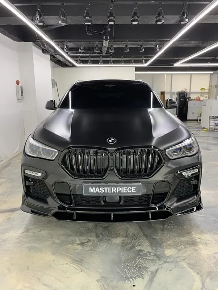 [MASTERPIECE] BMW X6 에이버리 사틴(반무광) 블랙 전체 랩핑 + 3M 2080 유광 블랙 크롬 죽이기 + 바디킷 장착 시공 (고양시 덕양구 삼송 원흥 일산) / 고양,일산,김포,파주