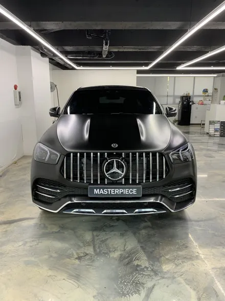 [MASTERPIECE] 벤츠 GLE 350e 쿠페 에이버리 사틴 (반무광) 블랙 전체 랩핑 시공 (고양시 덕양구 삼송 원흥 일산) / 고양,일산,김포,파주