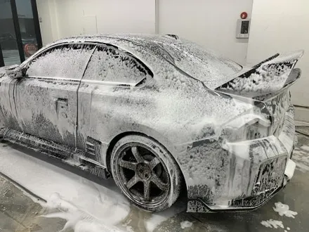 BMW M2 반무광(사틴) 실버 크롬 전체 랩핑 시공 (고양시 덕양구 삼송 원흥 일산) / 고양시 덕양구 삼송동