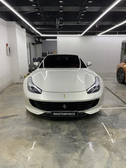 페라리 GTC4 루쏘 브라바도 마카롱 라벤더 전체 랩핑 시공 (고양시 덕양구 삼송 원흥 일산) / 고양시 덕양구 삼송동