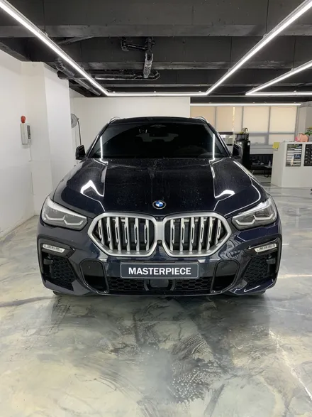[MASTERPIECE] BMW X6 에이버리 사틴(반무광) 실버 메탈릭 전체 랩핑+3M 2080 유광블랙 포인트+크롬죽이기+그릴,휠캡 교체 시공 (고양시 덕양구 삼송 원흥 일산) / 고양,일산,김포,파주