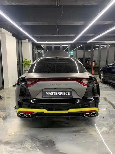 [MASTERPIECE] 기아 스팅어 3M 사틴 플립 사이키델릭 부분 랩핑 시공 / 고양,일산,김포,파주