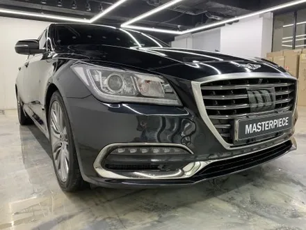 [MASTERPIECE] 제네시스 G80 에이버리 사틴 (반무광) 블랙 전체 랩핑 시공 (고양시 덕양구 삼송 원흥 일산) / 고양,일산,김포,파주