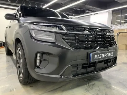 [MASTERPIECE] 기아 셀토스 에이버리 반무광 (사틴) 블랙 전체 랩핑 +3M 2080 유광 블랙 크롬 죽이기 랩핑 시공 (고양시 덕양구 삼송 원흥 일산) / 고양,일산,김포,파주