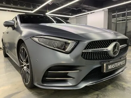벤츠 CLS 400d 에이버리 사틴(반무광) 그라파이트 메탈릭 그레이 전체 랩핑 시공 (고양시 덕양구 삼송 원흥 일산) / 고양시 덕양구 삼송동