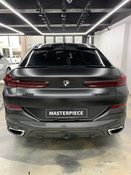 BMW X6 M50D 에이버리 반무광(사틴) 블랙 전체랩핑+ 3M 2080 유광 블랙 크롬죽이기 / 크롬딜리트 / 블랙팩 랩핑 시공 (고양시 덕양구 삼송 원흥 일산) / 고양시 덕양구 삼송동