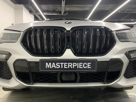 [MASTERPIECE] BMW X6 에이버리 사틴(반무광) 실버 메탈릭 전체 랩핑+3M 2080 유광블랙 포인트+크롬죽이기+그릴,휠캡 교체 시공 (고양시 덕양구 삼송 원흥 일산) / 고양,일산,김포,파주