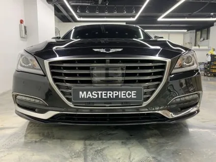 [MASTERPIECE] 제네시스 G80 에이버리 사틴 (반무광) 블랙 전체 랩핑 시공 (고양시 덕양구 삼송 원흥 일산) / 고양,일산,김포,파주