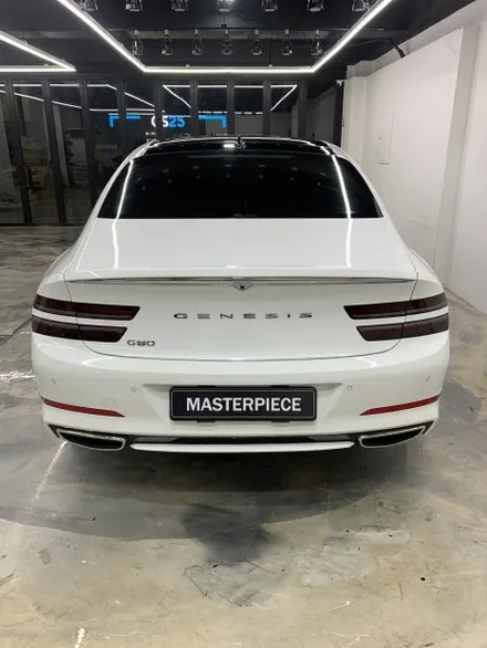 [MASTERPIECE] 제네시스 G80 블락포디 스카이 블루 전면 30%, 측/후면 10% 썬팅 시공 ( 고양시 덕양구 삼송 원흥 일산 ) / 고양,일산,김포,파주