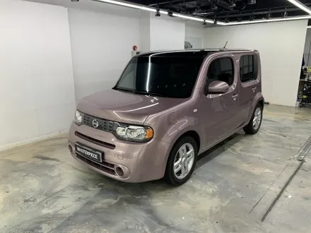 닛산 큐브 니파 아이스베리 파우더 핑크 전체 랩핑 + 3M 2080 유광 블랙 루프 랩핑 시공 (고양시 덕양구 삼송 원흥 일산) / 고양시 덕양구 삼송동