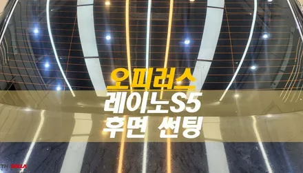 강원도 태백 오피러스 썬팅(레이노 S5 후면 틴팅) / 태백시 화전동