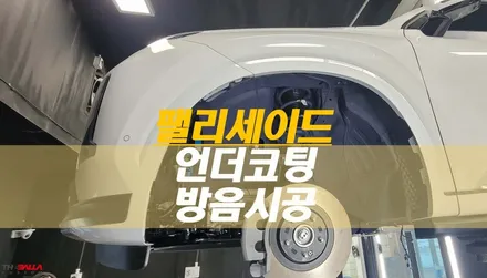 팰리세이드 방음효과 언더코팅!? MS폴리머 언더코팅+방음 시공 - 더발라커스텀 후기 / 태백시 화전동