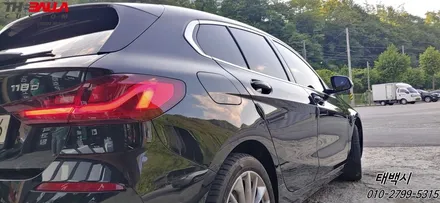 태백 BMW118d 썬팅 레인보우 재시공 i55 제품 10년 보증 열 차단 필름 시공 후기~(가성비 좋은 제품 추천!) / 태백시 화전동