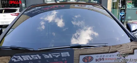 태백 BMW118d 썬팅 레인보우 재시공 i55 제품 10년 보증 열 차단 필름 시공 후기~(가성비 좋은 제품 추천!) / 태백시 화전동