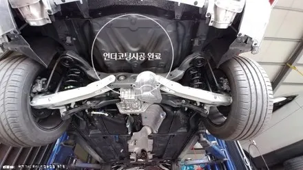 태백 인피니티 QX30 휀다방음시공 + 언더코팅,머플러코팅 시공 태백 언더코팅 전문점 THE BALLA / 태백시 화전동