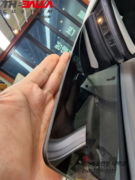 태백 테슬라 모델3 전체 레인보우썬팅 v70 시공 / 태백시 화전동