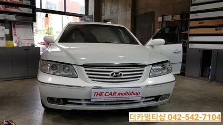그랜저TG 전면유리교체와 전면썬팅은 대전더카멀티샵