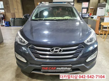 싼타페DM썬팅재시공 솔라가드 새턴 전문시공점 더카멀티샵에서 전면유리교체와 썬팅을 한번에