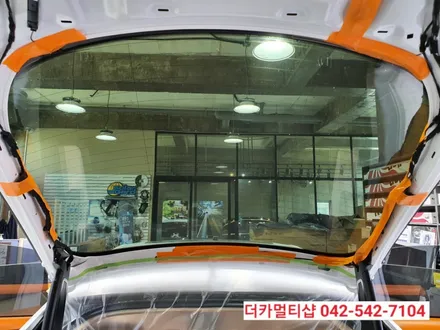 글라스틴트 레이니블루전문 더카멀티샵 아우디A7 썬팅재시공