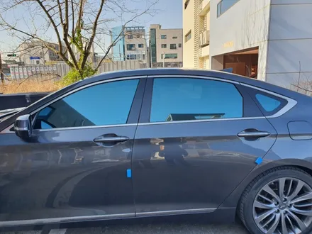 제네시스G80 썬팅은 글라스틴트 레이니블루