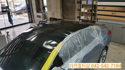 대전 제네시스DH 전면썬팅과 루프스킨으로 예뻐지자!!