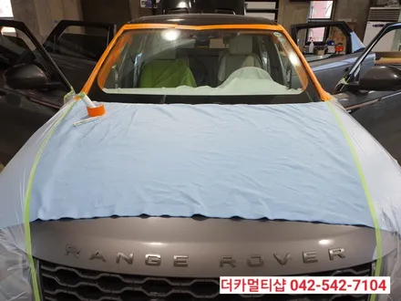 레인지로버 벨라 글라스틴트 레이니블루 반사썬팅전문 대전더카멀티샵
