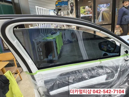 더뉴그랜저 글라스틴트 레이니블루 반사썬팅전문 더카멀티샵!!