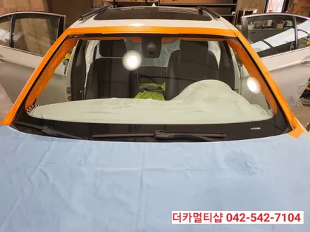 대전글라스틴트레이니블루 썬팅맛집 더카멀티샵 BMW520d(F10) 블루반사썬팅재시공